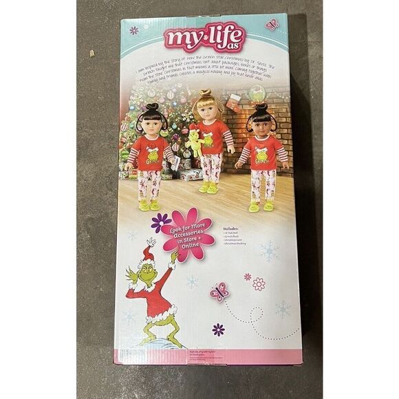 My Life As Grinch Sleepover Doll Blonde Cindy Lou Who 18” Pajamas New IN HAND - Picture 2 of 2